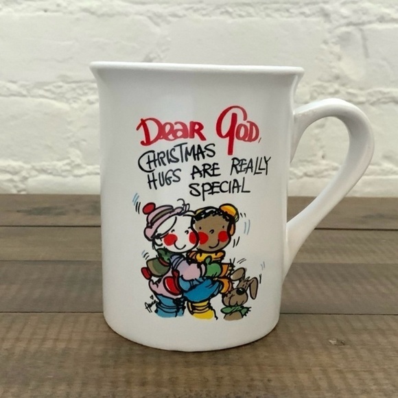 Dear God Kids Hugs Are Really Special Ceramic Coffee Cup Vintage - Picture 2 of 6